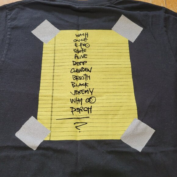 Small Vintage 90s Pearl Jam Alive Stick Man Black Concert Graphic T Shirt - Picture 8 of 8
